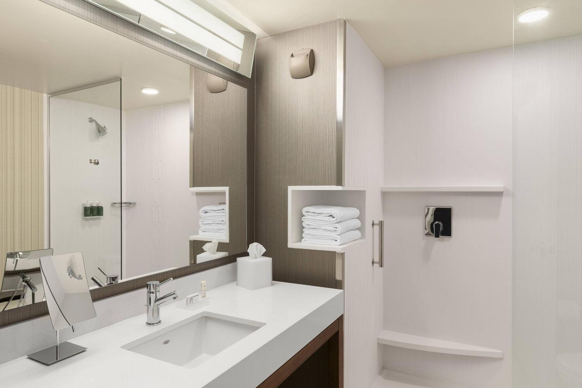 King Room Roll Shower Mobility Access or Hearing Accessible