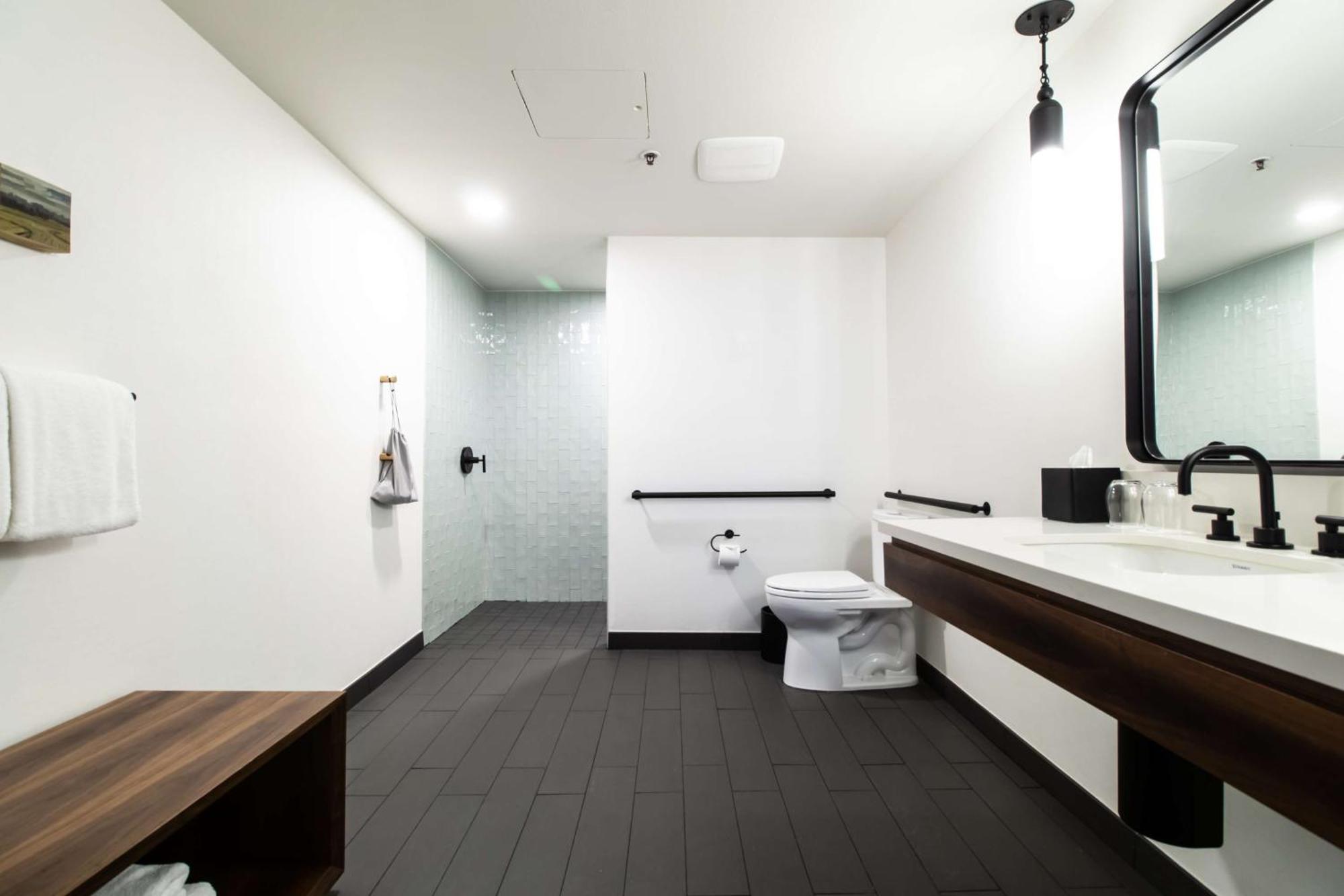 One-Bedroom King Suite Roll Shower Mobility Accessible